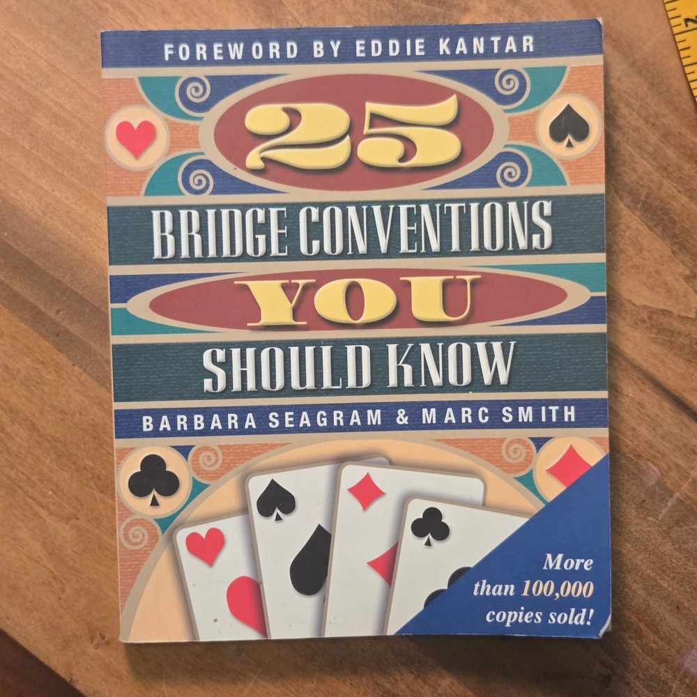 25 Bridge Conventions You Should Know‎ Barbara Seagram Marc Smith Paperback Book